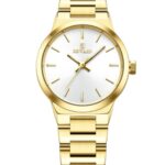 Kadın Kol Saati Quartz Beyaz Kadran Çelik Kordon Altın 27 mm A146953