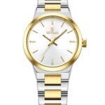 Kadın Kol Saati Quartz Beyaz Kadran Çelik Kordon Altın-Gümüş 27 mm A146956