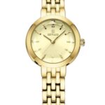 Kadın Kol Saati Quartz Altın Kadran Çelik Kordon Altın 27 mm A146985