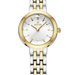 Kadın Kol Saati Quartz Beyaz Kadran Çelik Kordon Altın-Gümüş 27 mm A146986