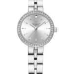 Kadın Kol Saati Quartz Beyaz Kadran Çelik Kordon Gümüş 24 mm A147001