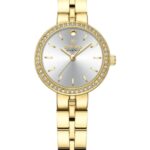 Kadın Kol Saati Quartz Beyaz Kadran Çelik Kordon Altın 24 mm A147004