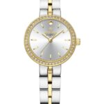 Kadın Kol Saati Quartz Beyaz Kadran Çelik Kordon Altın-Gümüş 24 mm A147007