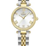 Kadın Kol Saati Quartz Beyaz Kadran Çelik Kordon Altın-Gümüş 27 mm Hediyelik A147018