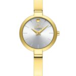 Kadın Kol Saati Quartz Beyaz Kadran Çelik Kordon Altın 24 mm A147035