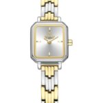 Kadın Kol Saati Quartz Beyaz Kadran Çelik Kordon Altın-Gümüş 20 mm A147086