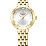 Kadın Kol Saati Quartz Gümüş Kadran Çelik Kordon Altın 27 mm A147093