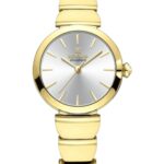 Kadın Kol Saati Quartz Gümüş Kadran Çelik Kordon Altın 28 mm A147103