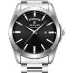 Erkek Kol Saati Quartz Siyah Kadran Çelik Kordon Gümüş 43 mm A147125