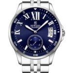 Erkek Kol Saati Quartz Takvimli Lacivert Kadran Çelik Kordon Gümüş 43 mm A147143