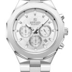 Erkek Kol Saati Quartz Takvimli Beyaz Kadran Çelik Kordon Gümüş 46 mm A147151