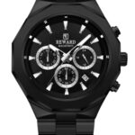 Erkek Kol Saati Quartz Takvimli Siyah Kadran Çelik Kordon Siyah 46 mm A147156