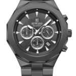 Erkek Kol Saati Quartz Takvimli Siyah Kadran Çelik Kordon Siyah 46 mm A147157