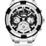 Erkek Kol Saati Quartz Takvimli Siyah Kadran Çelik Kordon Gümüş 47 mm A147163