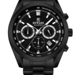 Erkek Kol Saati Quartz Takvimli Siyah Kadran Çelik Kordon Siyah 46 mm A147206