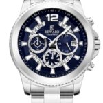 Erkek Kol Saati Quartz Takvimli Lacivert Kadran Çelik Kordon Gümüş 45 mm A147223