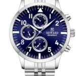 Erkek Kol Saati Quartz Takvimli Lacivert Kadran Çelik Kordon Gümüş 44 mm A147233