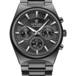 Erkek Kol Saati Quartz Takvimli Siyah Kadran Çelik Kordon Siyah 46 mm A147267