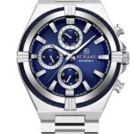 Erkek Kol Saati Quartz Takvimli Lacivert Kadran Çelik Kordon Gümüş 45 mm A147273