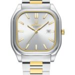 Erkek Kol Saati Quartz Beyaz Kadran Çelik Kordon Altın-Gümüş 43 mm A147357