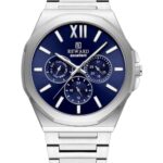 Erkek Kol Saati Quartz Takvimli Lacivert Kadran Çelik Kordon Gümüş 42 mm Hediyelik A147522