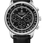 Erkek Kol Saati Quartz Takvimli Siyah Kadran Deri Kordon Siyah 44 mm A147613