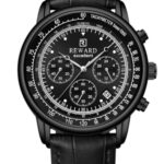 Erkek Kol Saati Quartz Takvimli Siyah Kadran Deri Kordon Siyah 44 mm A147619