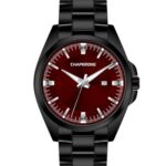 Erkek Kol Saati Kırmızı Kadran Çelik Kordon C000246