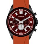 Erkek Kol Saati Şık Kırmızı Kadran Silikon Kordon C000513