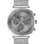 Erkek Kol Saati Gri Kadran Hasır Kordon C000642