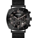 Erkek Kol Saati Minimal Siyah Kadran Hasır Kordon C000645