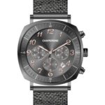 Erkek Kol Saati Minimal Füme Kadran Hasır Kordon C000646