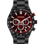 Erkek Kol Saati Kırmızı Kadran Çelik Kordon C000715