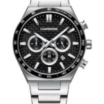 Erkek Kol Saati Şık Siyah Kadran Çelik Kordon Hediyelik C000724