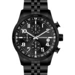 Hediyelik Orijinal Erkek Kol Saati, Sevgililer Günü Hediyesi, Çelik Kordon Siyah Kadran C000776