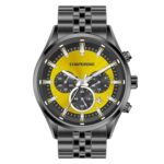 Erkek Kol Saati Çok Renkli Kadran Çelik Kordon Hediyelik C000822