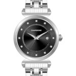 Erkek Kol Saati Siyah Kadran Çelik Kordon C001111