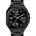 Erkek Kol Saati Minimal Yeşil Kadran Çelik Kordon C001179