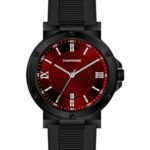Erkek Kol Saati Şık Kırmızı Kadran Silikon Kordon C001197