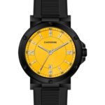 Erkek Kol Saati Sarı Kadran Silikon Kordon C001198