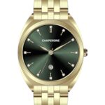 Erkek Kol Saati Minimal Yeşil Kadran Çelik Kordon C001616