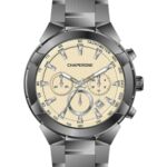 Erkek Kol Saati Minimal Bej Kadran Çelik Kordon C001769