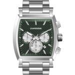 Erkek Kol Saati Şık Yeşil Kadran Çelik Kordon Hediyelik C001952