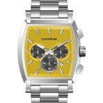 Erkek Kol Saati Sarı Kadran Çelik Kordon C001954