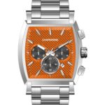 Erkek Kol Saati Turuncu Kadran Çelik Kordon C001955