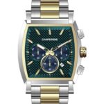 Erkek Kol Saati Minimal Yeşil Kadran Çelik Kordon C001956