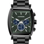 Erkek Kol Saati Şık Yeşil Kadran Çelik Kordon C001960