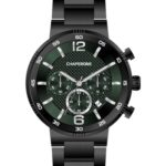 Erkek Kol Saati Minimal Yeşil Kadran Çelik Kordon C001990