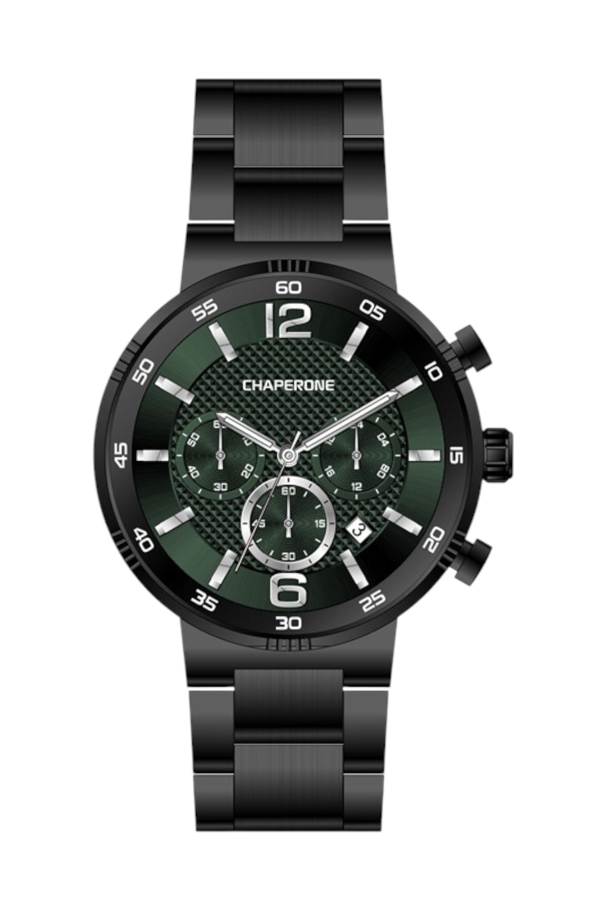 C001990 Erkek Kol Saati Minimal Yeşil Kadran Çelik Kordon C001990 - Görsel 1