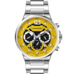 Erkek Kol Saati Minimal Sarı Kadran Çelik Kordon C002133